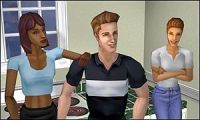 Virtual family of Sims